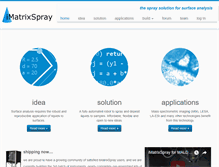 Tablet Screenshot of imatrixspray.com